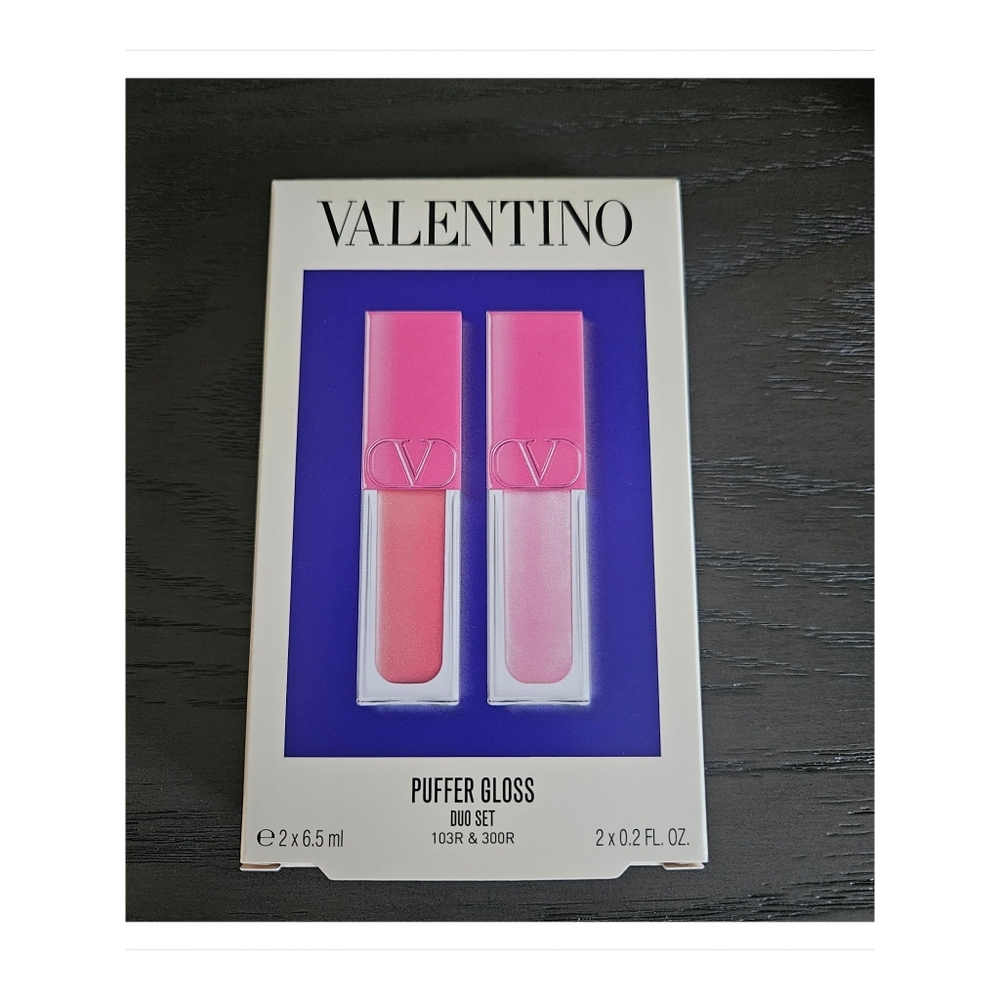 Valentino Pink Puffer Gloss Duo Set 103R & 300R